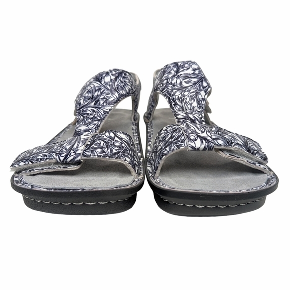 Alegria Ken Kendra sandals white black floral open toe adjustable EU size 42 - Picture 3 of 8